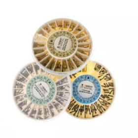 SCREW POST INOX B/120 GOLDEN PLATED